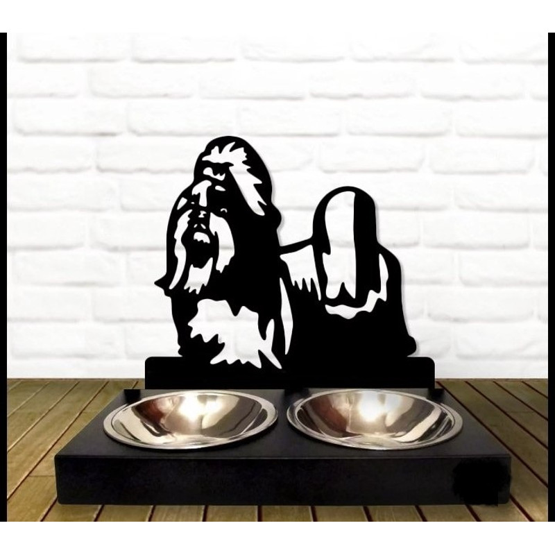 Bowl StandPersonalized Dog Bowl Shih Tzu Dog BreedCustom Dog Bowl 0