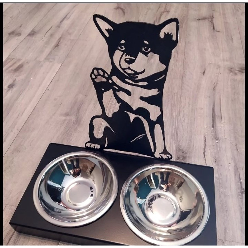 Bowl StandPersonalized Dog Bowl Shiba Inu Dog BreedCustom Dog Bowl 0