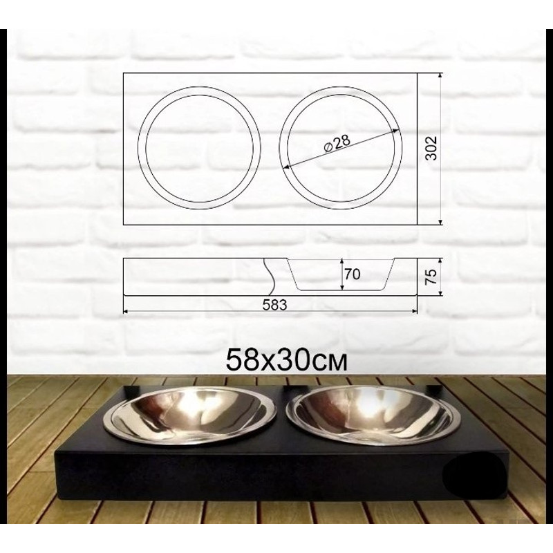 Dog Bowl Stand Personalized Pet Bowl With Stand Cat Dog Bowl Stand Custom Dog Pet Bowl Holder Small Food Bowl Stand 3