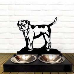 custom dog cat pet bowl,personalized metal food water bowls,dishamerican bulldog,gift dog lover dog food