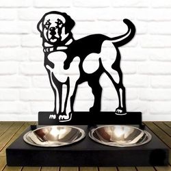 custom dog cat pet bowl personalized metal food water bowlslabrador retriever gift for dog breeders dog food bowl person