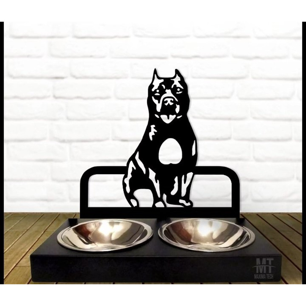 Bowl StandPersonalized Dog Bowl American Staffordshire Terrier Dog BreedCustom Dog Bowl 1