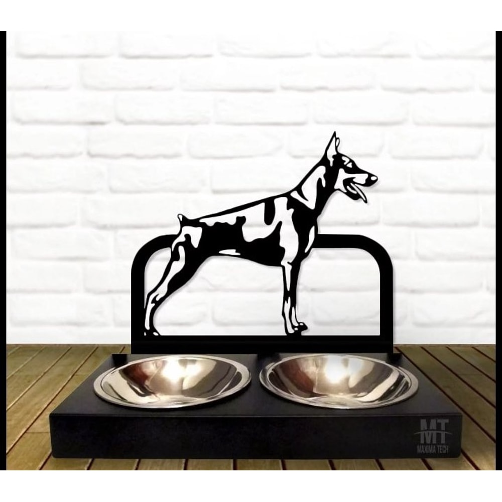 Personalized Pet Bowl With StandDog Bowl StandCustom Dog Bowl Bowlmetal Dog Bowls Raised Dog Feeding StationGerman 0