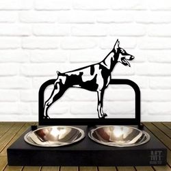 personalized pet bowl with stand,dog bowl stand,custom dog bowl, bowl,metal dog bowls, raised dog feeding station,german