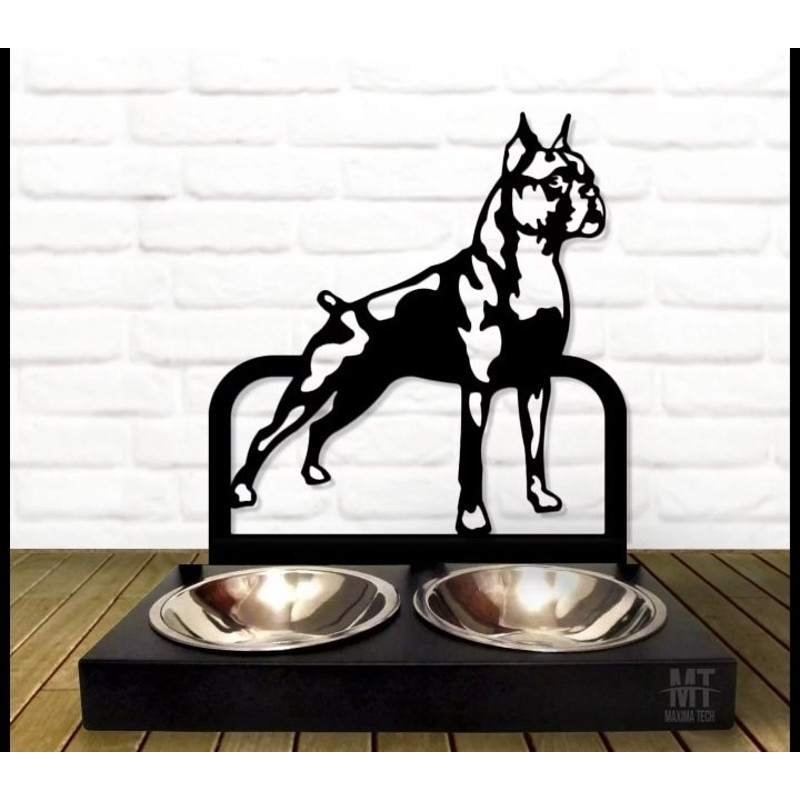 Bowl StandPersonalized Dog Bowl Boxer Dog BreedCustom Dog BowlCustom Dog Cat Pet Bowl Personalized Metal Food 0