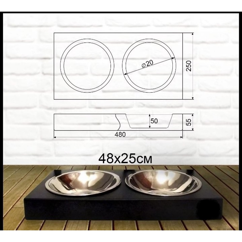 Bowl Stand Personalized Dog Bowl German Shepherd Dog Breed Custom Dog BowlModern Pet Feeding Station For Dogs 2