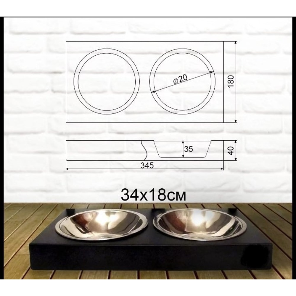 Bowl Stand Personalized Dog Bowl German Shepherd Dog Breed Custom Dog BowlModern Pet Feeding Station For Dogs 1