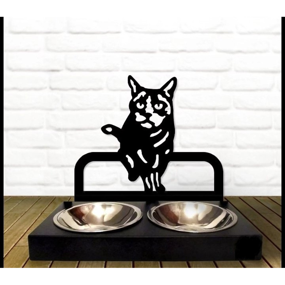 Custom Cat Bowl Personalized With Your Pets Name Custom Name Cat Food Bowl Pet Bowl Gift For Cat Lovers 0