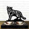 Raised Cat Bowl Modern Metall Raised Cat Stand Cat Feeding Station With 2 Bowls Cat Bowl Medium Dog British Shorthair 1