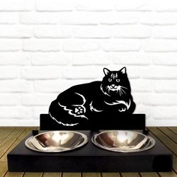 raised cat bowl modern metall raised cat stand cat feeding station with 2 bowls cat bow siberian catl
