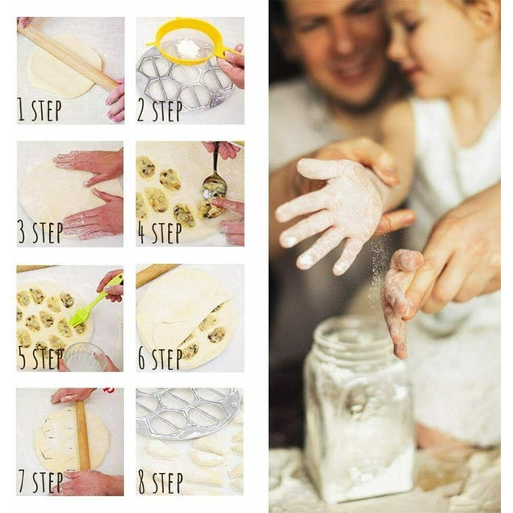 Ukrainian Vareniki Pierogi Maker Metal Mold Varenichnitsa Ravioli Pirozhki 4