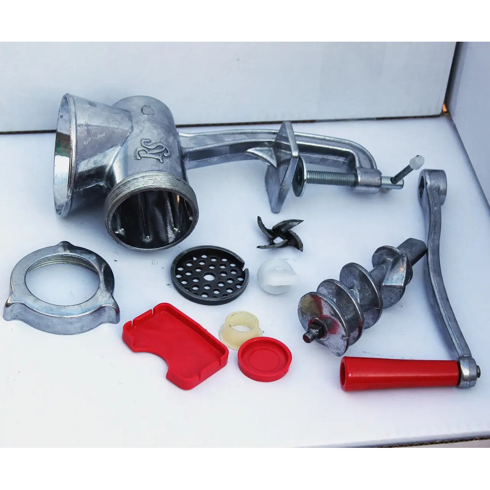 NEW Manual Meat Grinder Tabletop Hand Crank Mincer Myasorubka Ukraine round 6