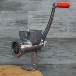 new manual meat grinder tabletop hand crank mincer myasorubka ukraine (square)
