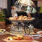 Saj frying Panplatedfood Presentation Stand With Heater Compartmentkebabs Grill Pilaf And Vegetables Warmer 1