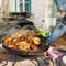 Saj FARAONfrying Panplated Food Presentation Stand With Heater Compartmentkebabs Grill And Vegetables Warmer 9