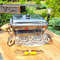 Saj FARfrying Panplatedfood Presentation Stand With Heater Compartmentkebabs Grill Warmer With Gravy Boats And Glass 0