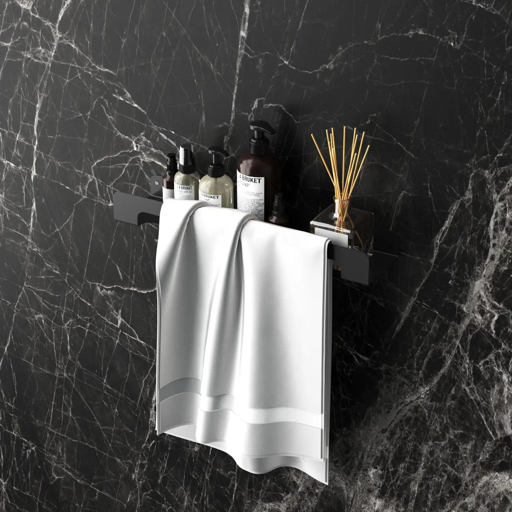 Modern Bathroom Shelf With Towel Rack Minimalist Bathroom Organizer Shelf Towel Holder Shelf Bathro 3
