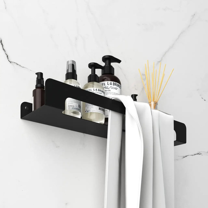 Modern Bathroom Shelf With Towel Rack Minimalist Bathroom Organizer Shelf Towel Holder Shelf Bathro 2