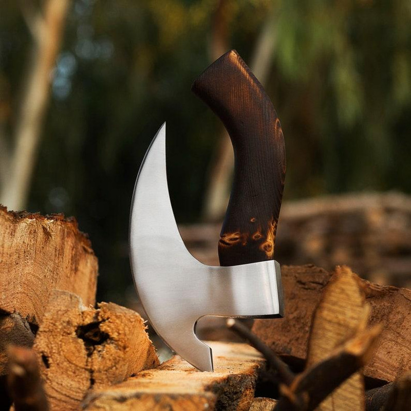 High Corban Steel Pizza Cutter With Leather Cover 2