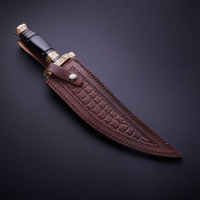 Personalized Zigzag Knife With Leather Cover  Best Custom Knives  Best Wedding Gifts For Men 2