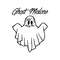 Ghost Malone Applique Embroidery Design 0