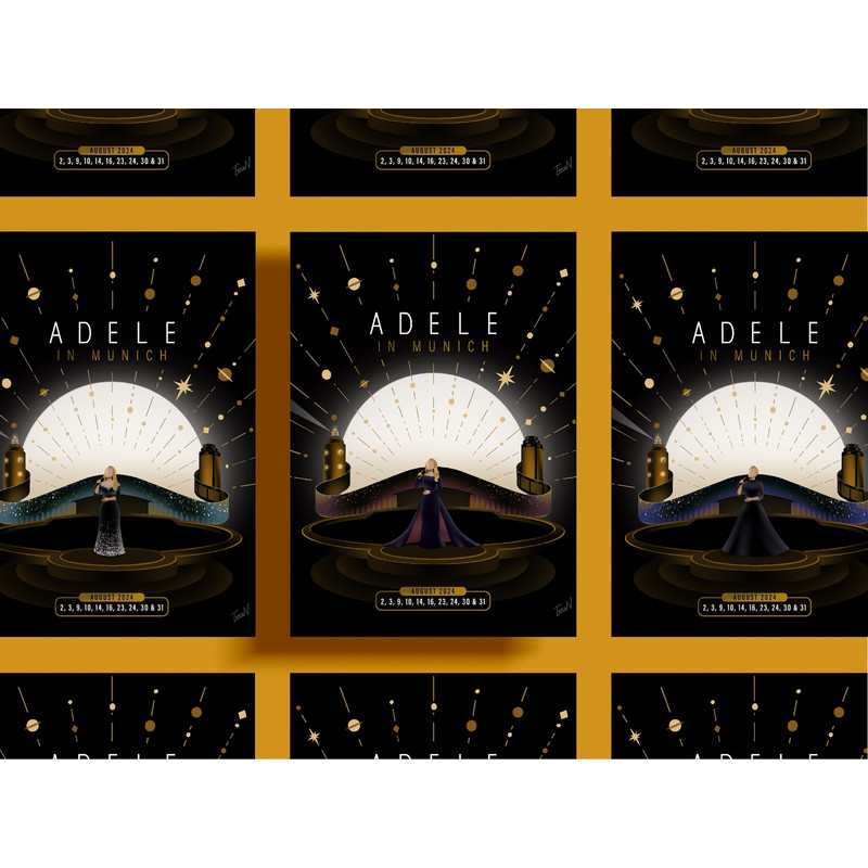 Adele In Munich 3031 August 2024 Poster 4