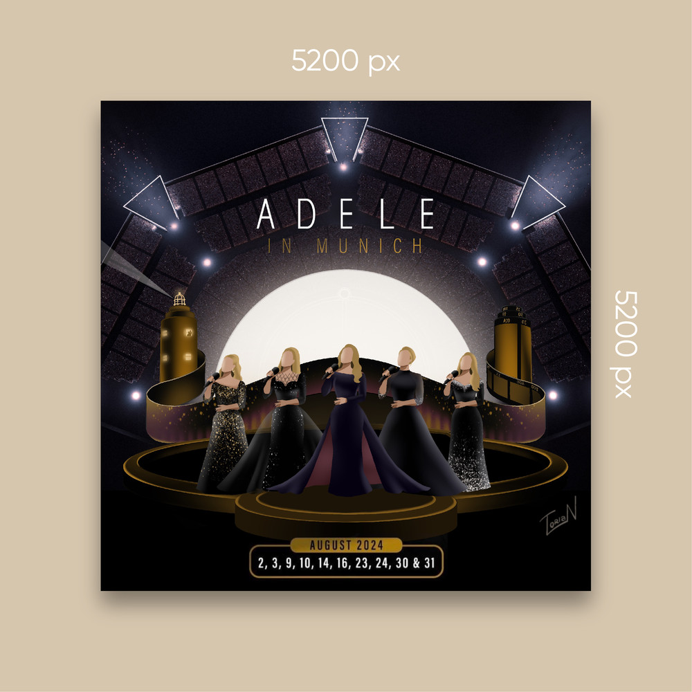 Adele In Munich 2024 Poster 1