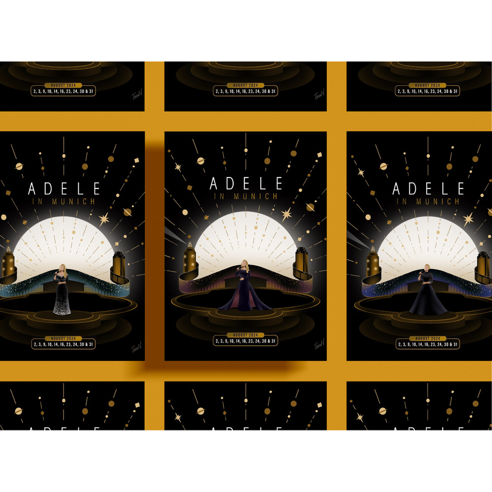 Adele In Munich 2024 Poster 2