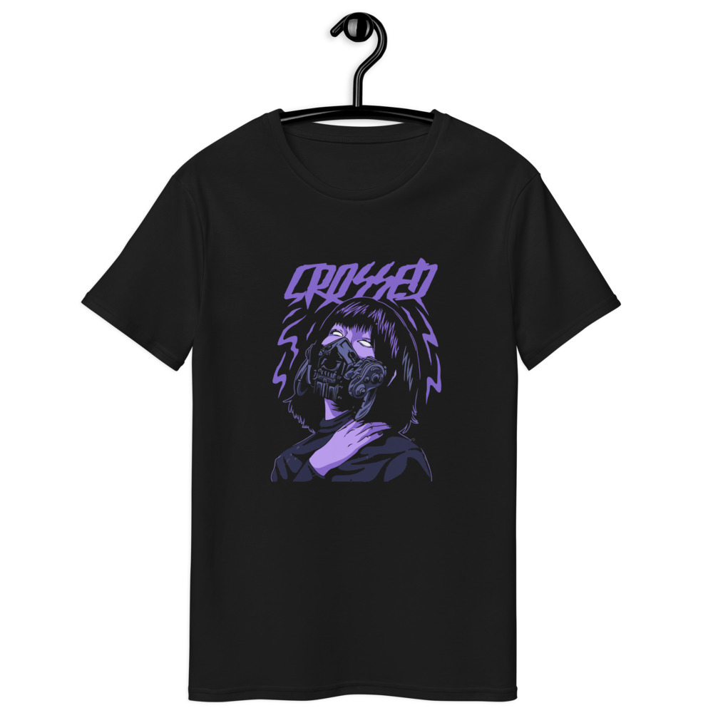 Crossed Girl Mecha Mask Premium Tshirt 0