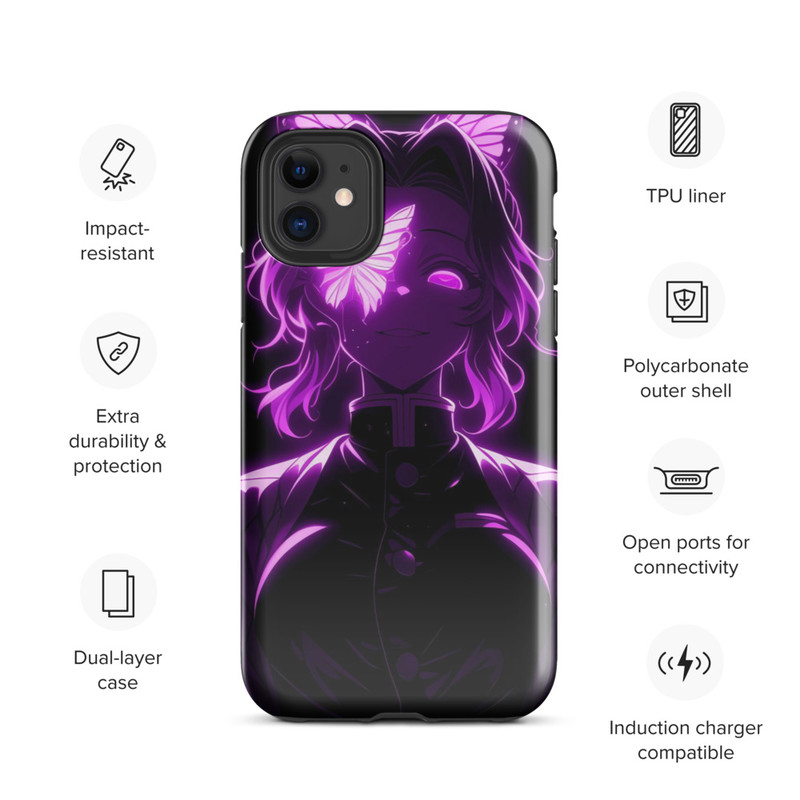 Shinobu Kocho Demon Slayer Tough Case For IPhone 0