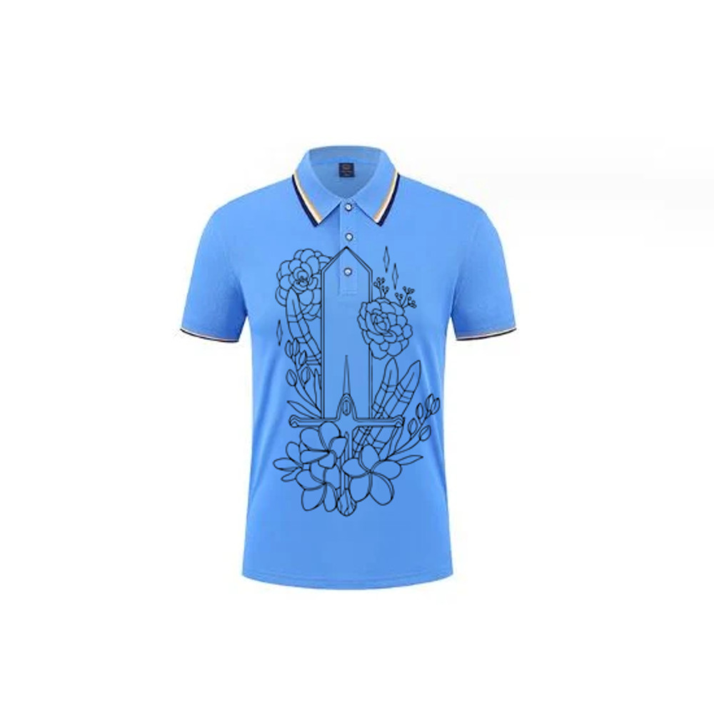 Hand Drawn Sword With Flowers SVGPNG Logo 3