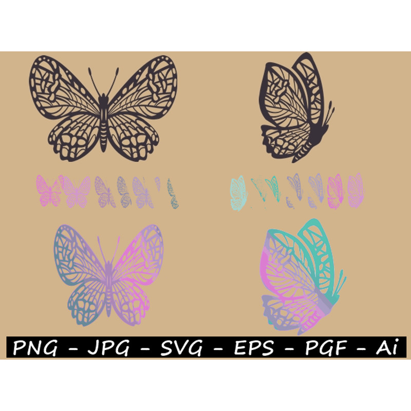 Butterfly DB New JPGSVGPNGEPSPGFAi 1