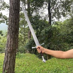 great viking sword 29" straight long sword, 5160 carbon steel sword gifts for him