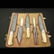 Handmade Damascus Steel Chef Set With Leather Cover Hand Forged Kitchen BBQ Best Anniversary And Birthday 1