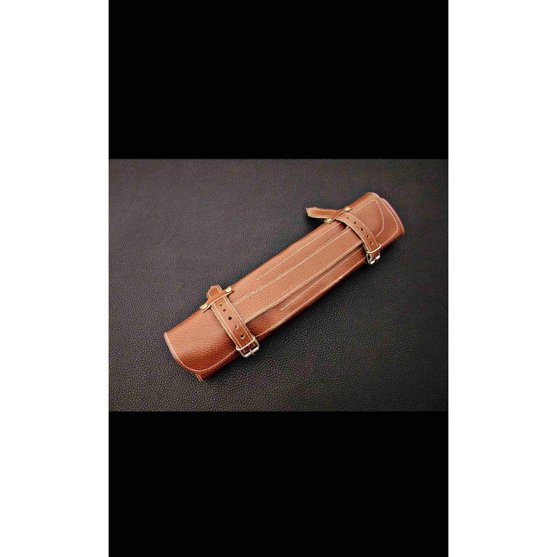 Handmade Damascus Steel Chef Set With Leather Cover Hand Forged Kitchen BBQ Best Anniversary And Birthday 5