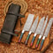 Handcrafted San Mai Damascus Chef Knife Set 5Piece near me