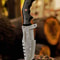 Damascus Tracker Knife Premium Personalized Damascus Steel Hunting Knife Full Tang Black Pakka Wood Handle Leather 2