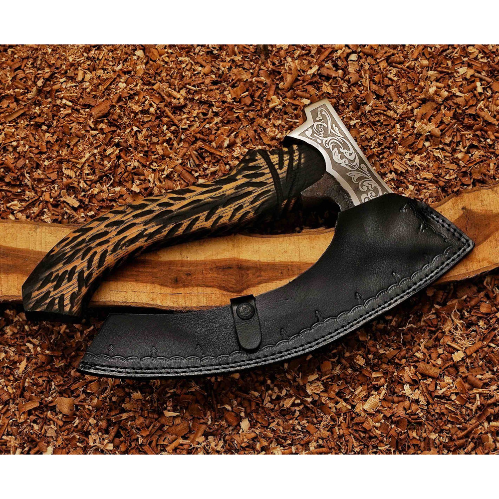 Viking Pizza Cutter Axe The Original Custom Hand Forged Pizza Axe Handmade Gift For Bestman 1