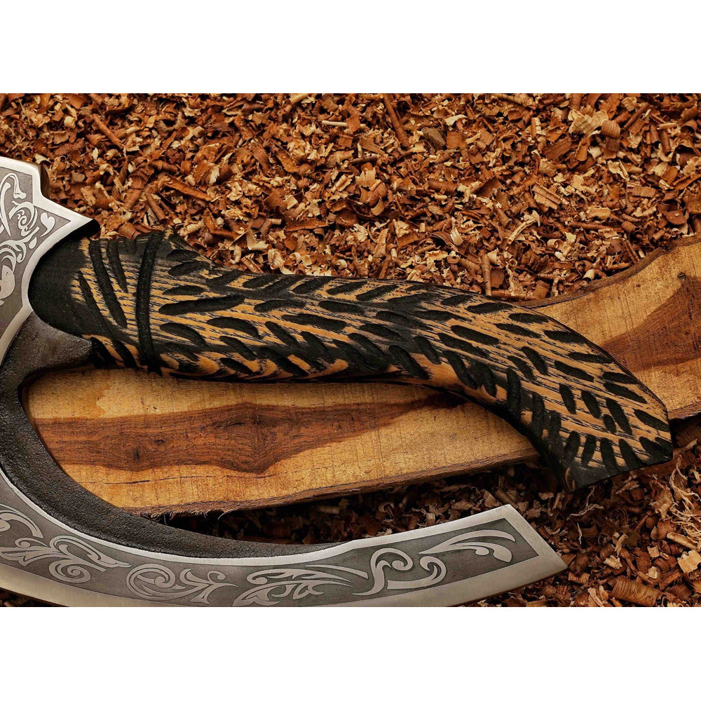 Viking Pizza Cutter Axe The Original Custom Hand Forged Pizza Axe Handmade Gift For Bestman 3