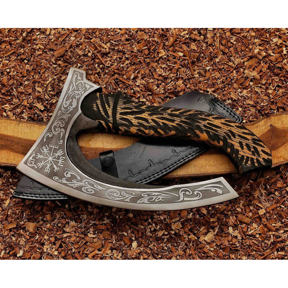 Viking Pizza Cutter Axe The Original Custom Hand Forged Pizza Axe Handmade Gift For Bestman 4