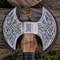 Double Headed Viking Axe Bearded Axe Hand Forged Steel Double Blade Viking Axe Gift For Him Christmas Gift 1