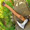 RAGNAR VIKING AXE Forged Camping Axe With Rose Wood Shaft Camping Axe Viking Bearded Nordic Handmade Gift For Bestman 2