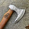 RAGNAR VIKING AXE Forged Camping Axe With Rose Wood Shaft Camping Axe Viking Bearded Nordic Handmade Gift For Bestman 4