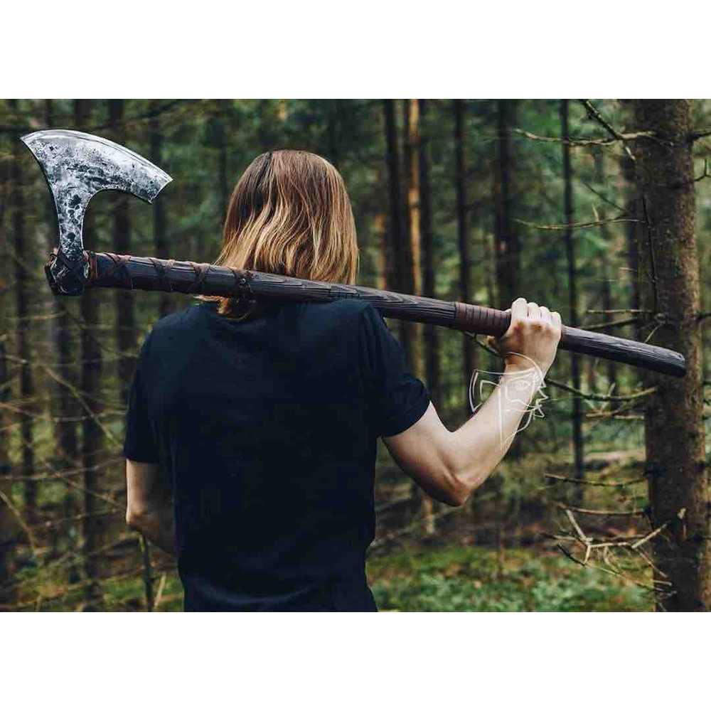 Viking Forged Custom Made Viking AXE Axes Hatchet RAGNAR Gift For Him Forged Birthday Gift For HimAn