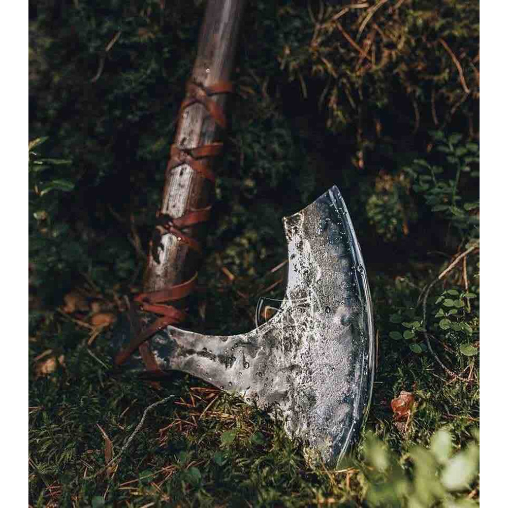 Viking Forged Custom Made Viking AXE Axes Hatchet RAGNAR Gift For Him Forged Birthday Gift For HimAn