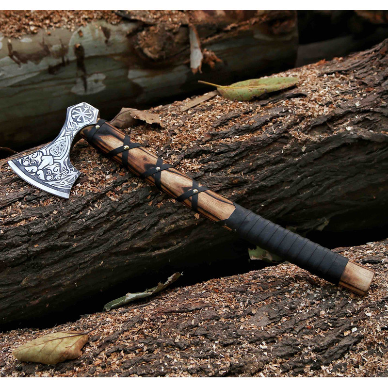 Genuine Viking Bearded Axeetched Axe near me