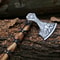 Genuine Viking Bearded Axeetched Axe Viking Axe With Leather Wrap And Leather Sheath Best Gift For M