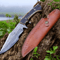 order now Damascus steel stag handle hunting knife