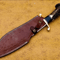 Handmade Bowie Knife With Stag Antler Handle D2 Steel Blade With Brass Guard Leather Sheath Hunt 3