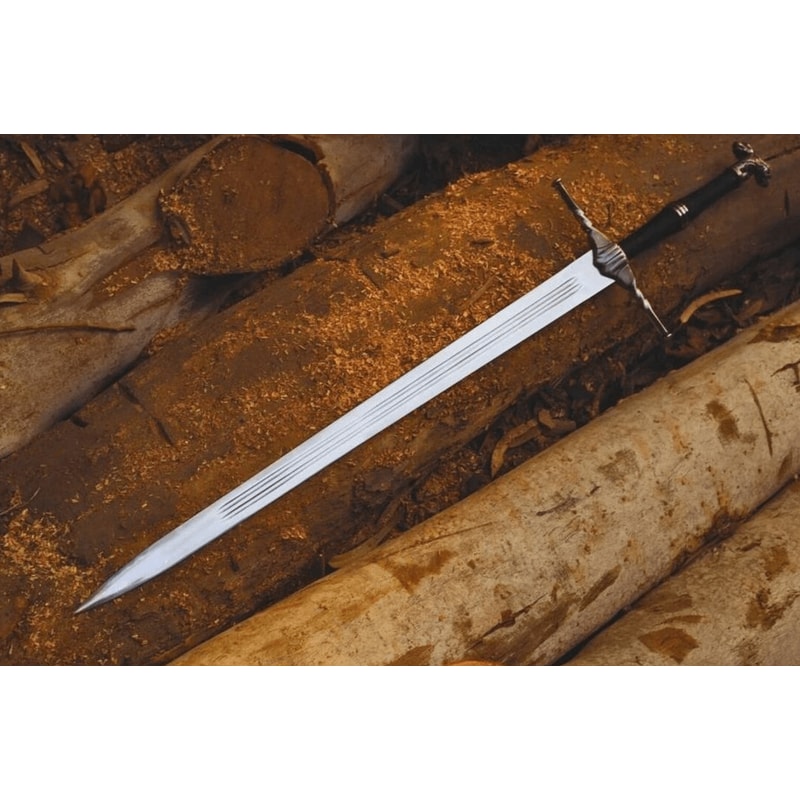 WitcherInspired Display Sword Handmade Feline Griffin Fantasy Decorative Collectible 0